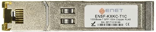 E-Net ENET Compatible ENST-EXSC-T1C - Functionally Identical 10/100/1000BASE-T Copper SFP RJ45 100m MSA Standard