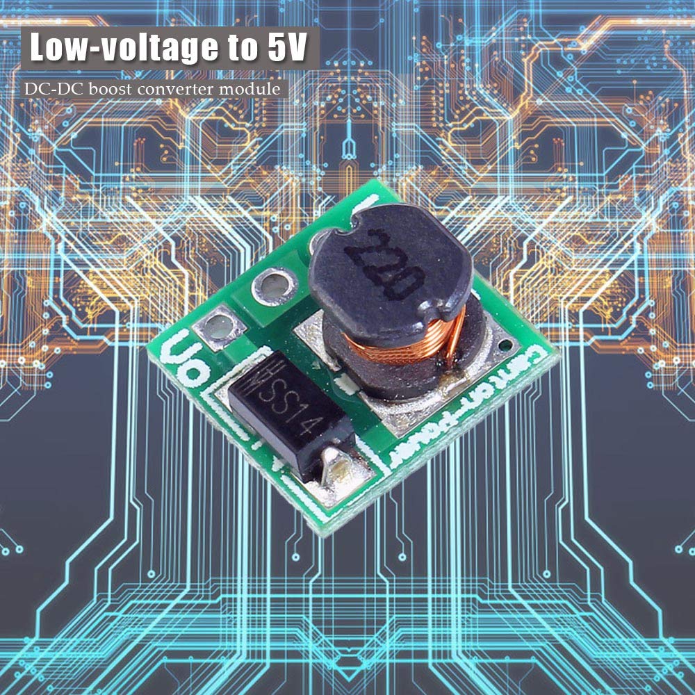 Comidox 1.5V 1.8V 2.5V 3V 3.3V 3.7V 4.2V to 5V DC-DC Step Up Power Module Voltage Boost Converter Board 0.9-5V to 5V 5PCS