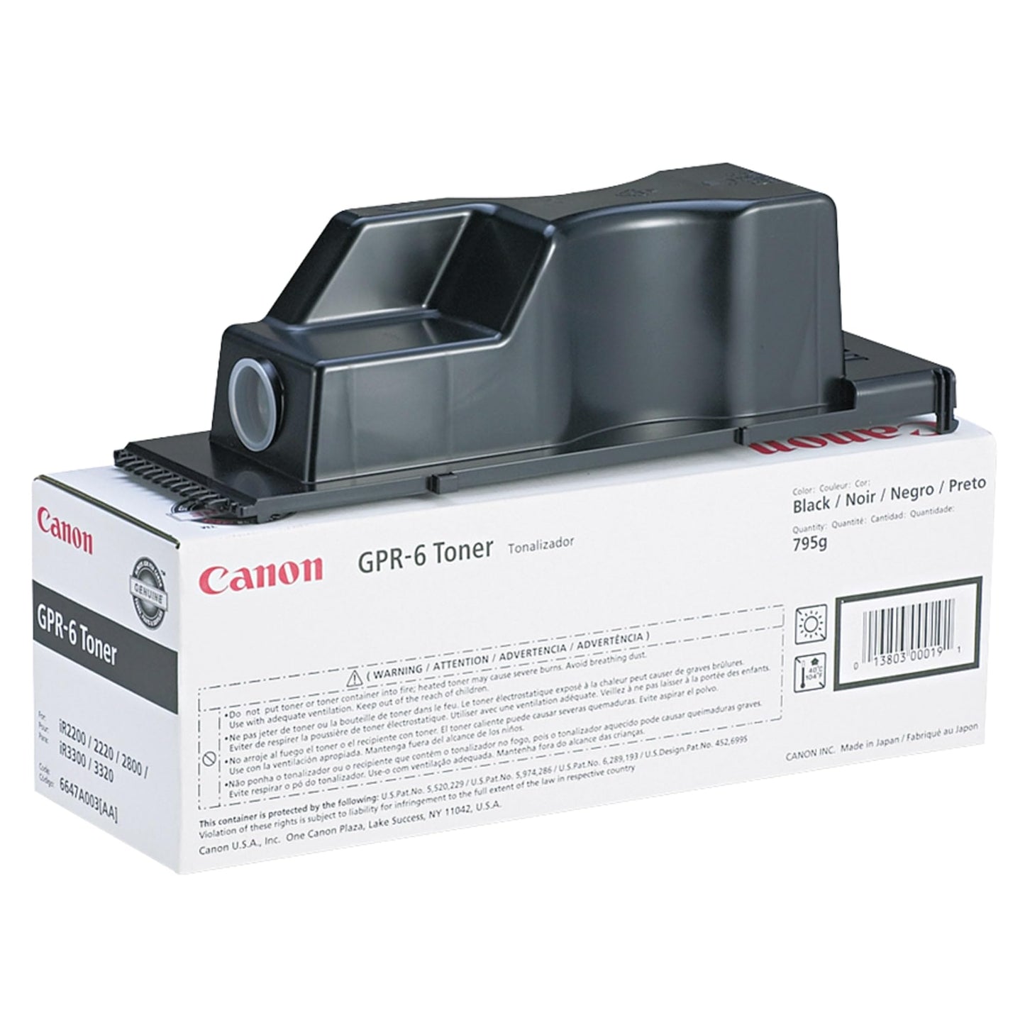 Canon 6647A003AA GPR-6 Toner for Select ImageRunner Copiers, Black