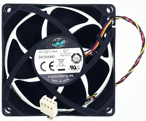 CPU Cooling Fan FA08025M12LPA for HP Envy 700-410 A6000 P7 H8 644724-001 DC 12V 0.45A 4-Wire 4-Pin 8CM 8025 Cooling Fan PWM Silent Fan