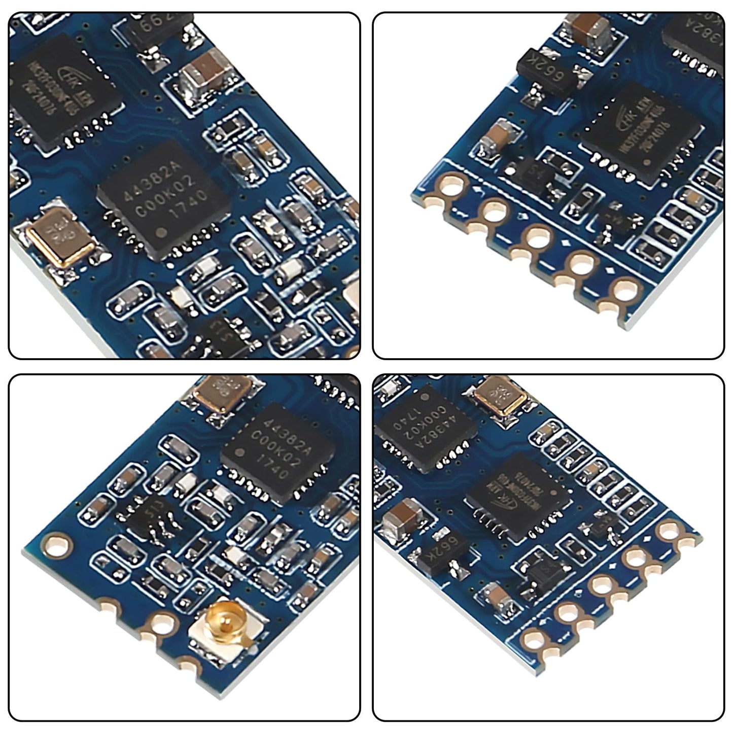 XIITIA 4pcs HC-12 433Mhz SI4463/SI4438 Wireless Serial Port Module 1000M Replace Bluetooth with Antenna