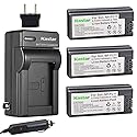 Kastar Battery 3-Pack + Charger for Sony NP-FC11 NP-FC10 and DSC-P12 DSC-P10 DSC-P8 DSC-V1 DSC-P7 DSC-P5 DSC-P9 DSC-P3 DSC-F77 DSC-P10S DSC-FX77