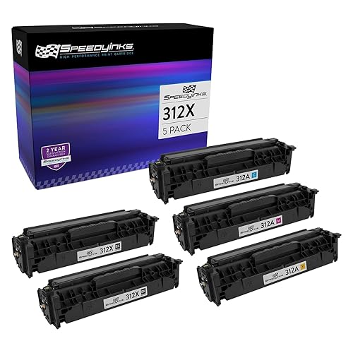 SPEEDYINKS Compatible Toner Cartridge Replacement for HP 312X/A (2 High Yield Black, 1 Cyan, 1 Magenta, 1 Yellow, 5-Pack) Compatible with HP Color