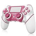 Wireless Controller Compatible with PS4/Pro/Slim, Black ps4 controller with Dual Vibration, 1000mAh Battery, 6-Axis Motion Sensor, Built-in Speaker