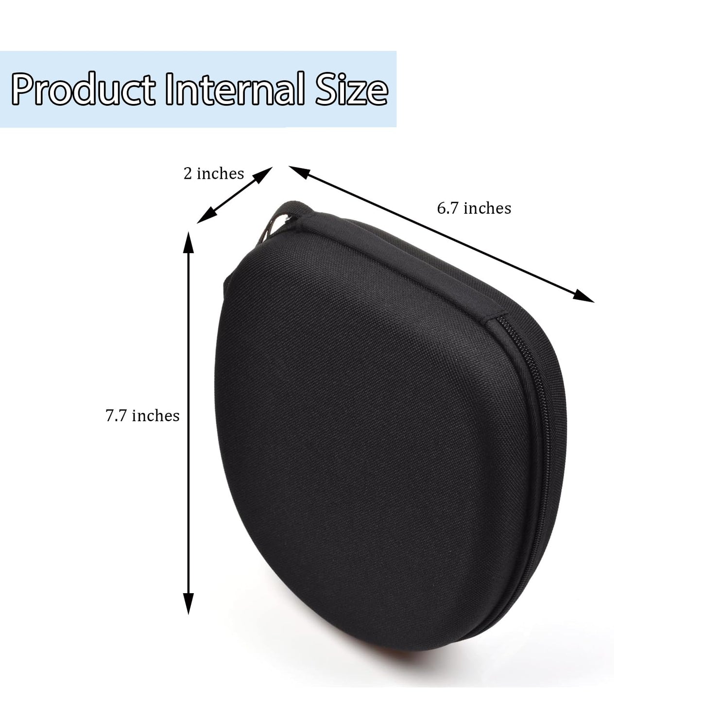 Hard Shell Carrying Headphones Case, Headset Travel Bag for JBL/Sony/Anker/BERIBES/KVIDIO Wireless On-Ear Headphones