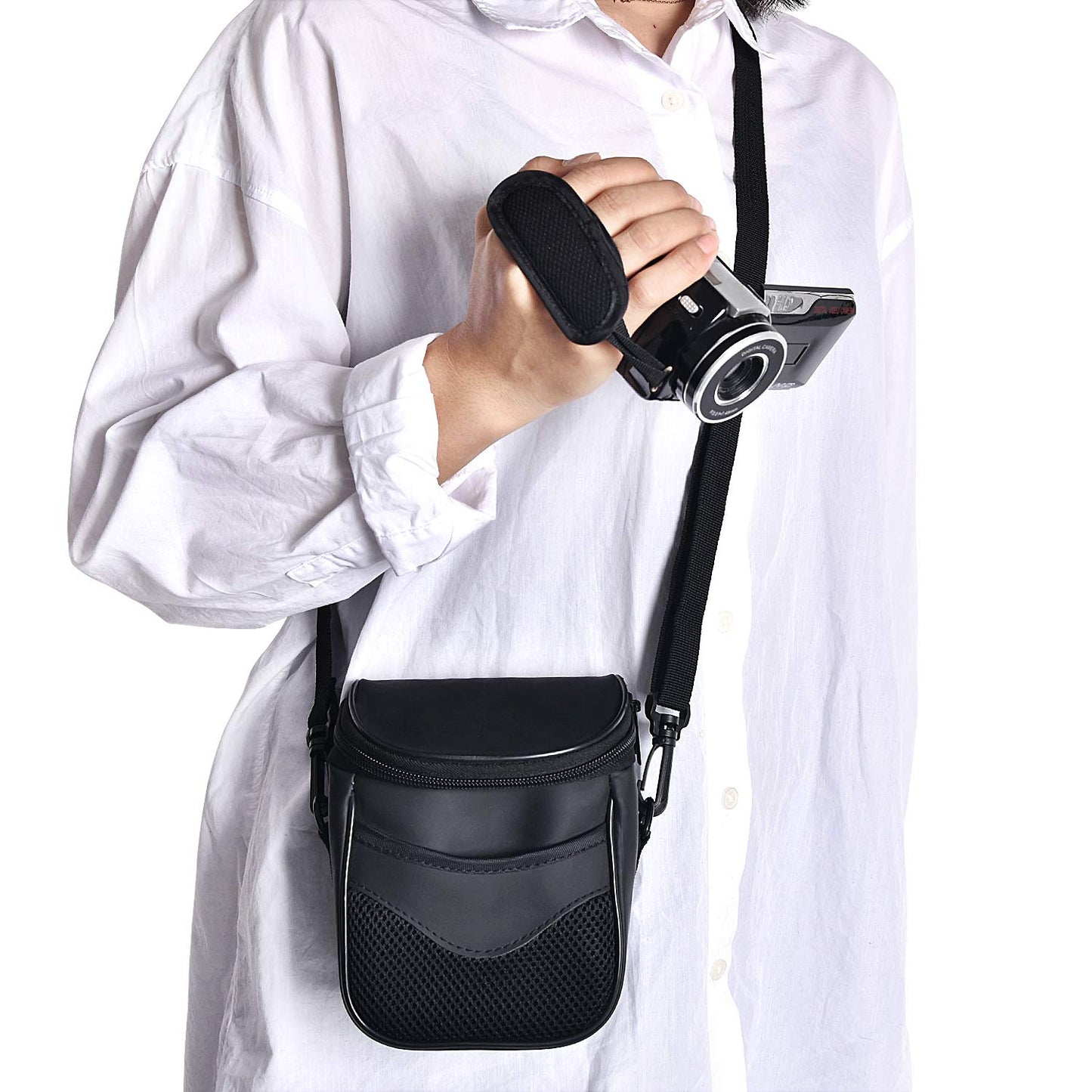 FOSOTO High Zoom Digital Camera Case Bag Compatible for Nikon Coolpix L340 B500 L330 L830 L840 L32 V3 V2 J5,Canon Powershot SX530 SX540 SX510 HS,Fuji