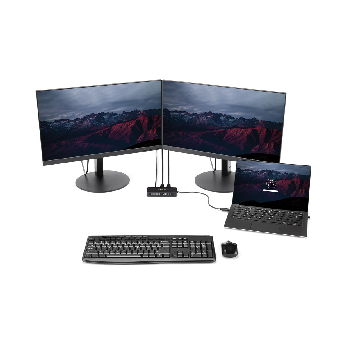 StarTech USB-A DisplayLink Dual 4K 60Hz DP Mini Dock, GbE, TAA (USBA2DPGB)