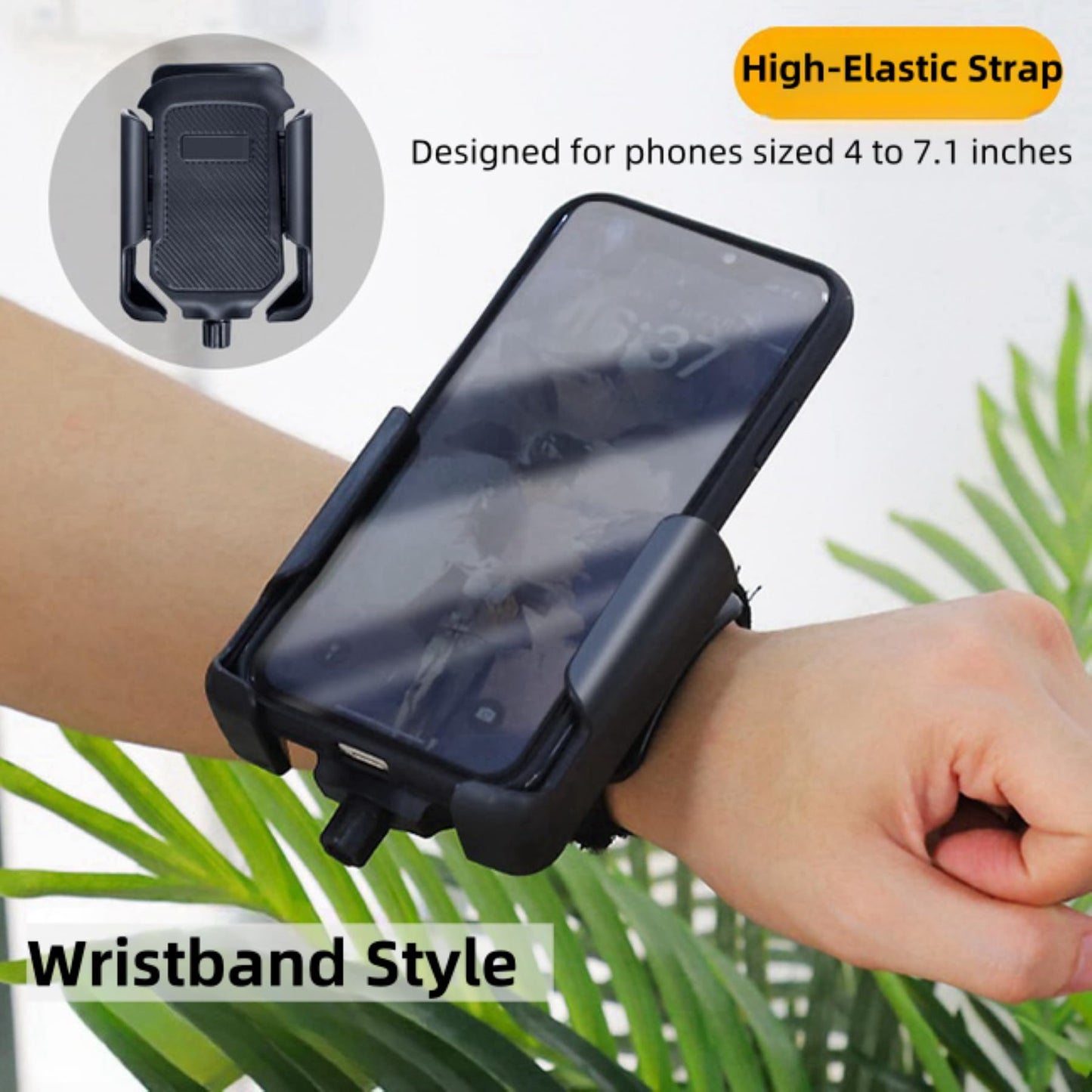 Xpzkaiyue Running Armband 2-in-1 Wrist & Arm Phone Holder for Running/Cycling - 360° Swivel, Fits iPhone/Samsung 4.0-7.0 Inch Smartphones