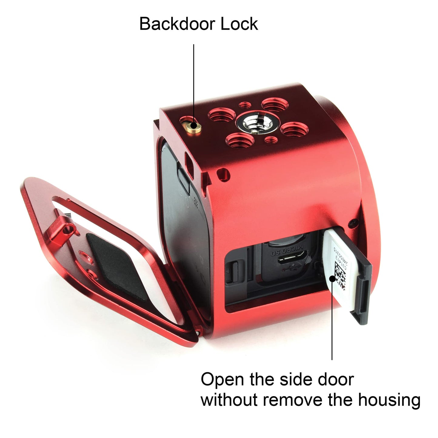 SOONSUN Aluminum Frame Mount Housing Case for GoPro Hero 5 Session Hero 4 Session Hero Session Cameras, Metal Thick Solid Protective Case with Cold