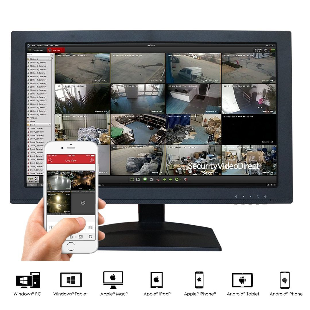 16 Channel DVR for Security Camera System, HD-TVI 1080P True-HD Video Recorder, H.264, Motion Detection, Remote Access via Smartphone & Internet