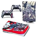Full Set Skins Compatible with Ps-5 Disc Version,Protective Stickers for Ps-5 Disc Edition Console Controllers (1)