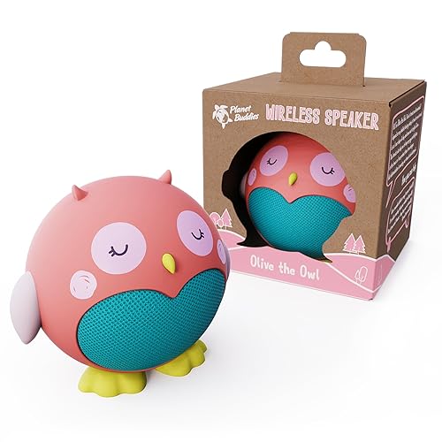 Planet Buddies Kids Bluetooth Speaker Boys and Girls with Microphone, Mini Bluetooth Speaker Portable Wireless, 60 Day Battery, for Home, Outdoor