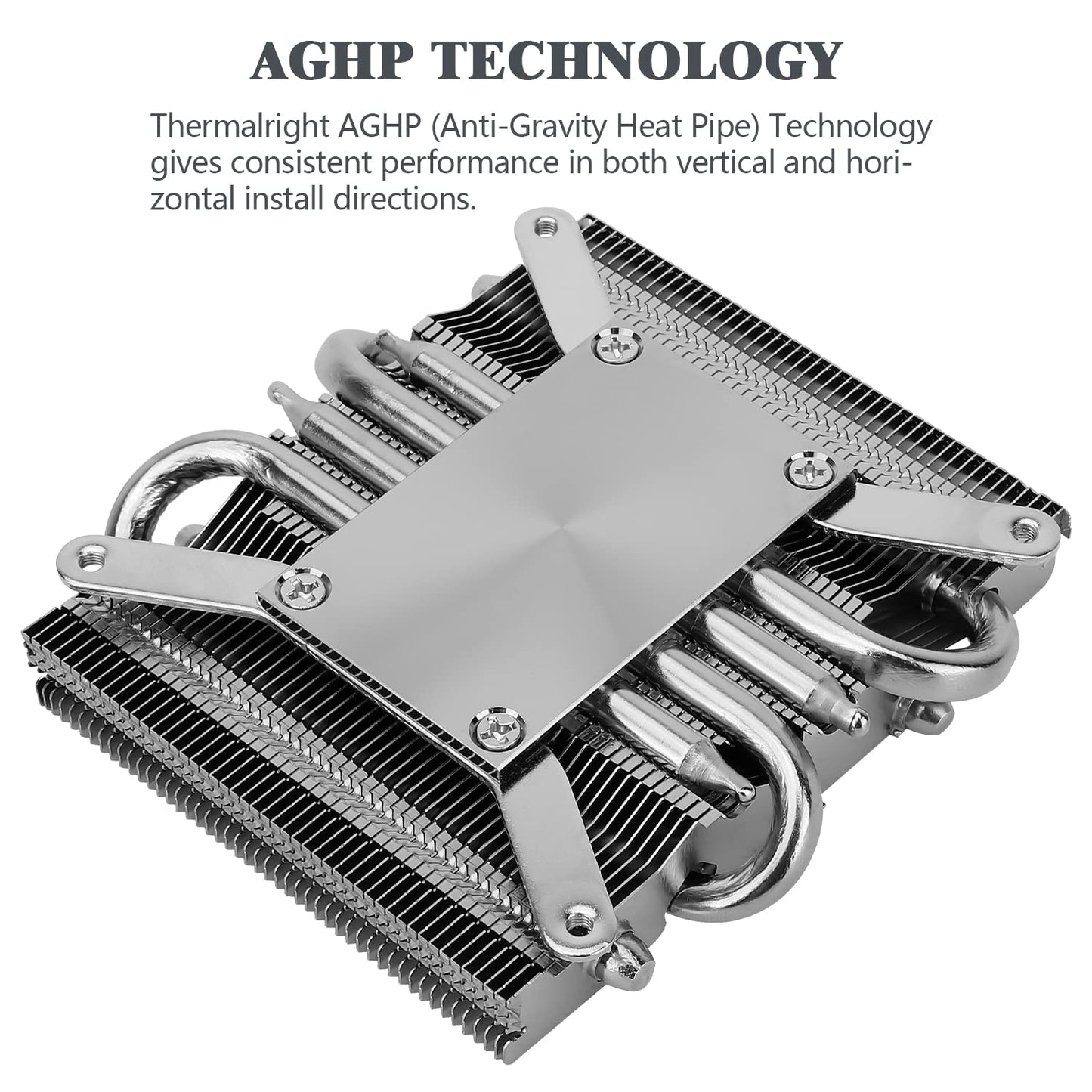 Thermalright AXP90-X36 Low Profile CPU Air Cooler, 36mm Height Radiator Cooling, TL-9015 Slim PWM Fan, AGHP Technology, for AM4/AM5/Intel