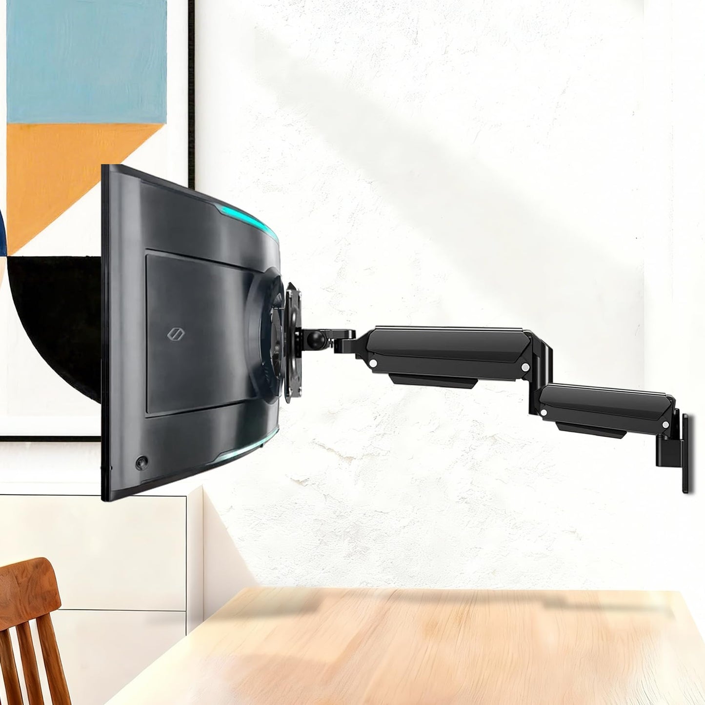 Tjweiqing Odyssey Ark 55 VESA Adapter compatible with Samsung 55" Odyssey Ark 2nd Gen LS55CG970NNXGO LS55BG970NNXGO Curved Monitor, 200*200mm VESA