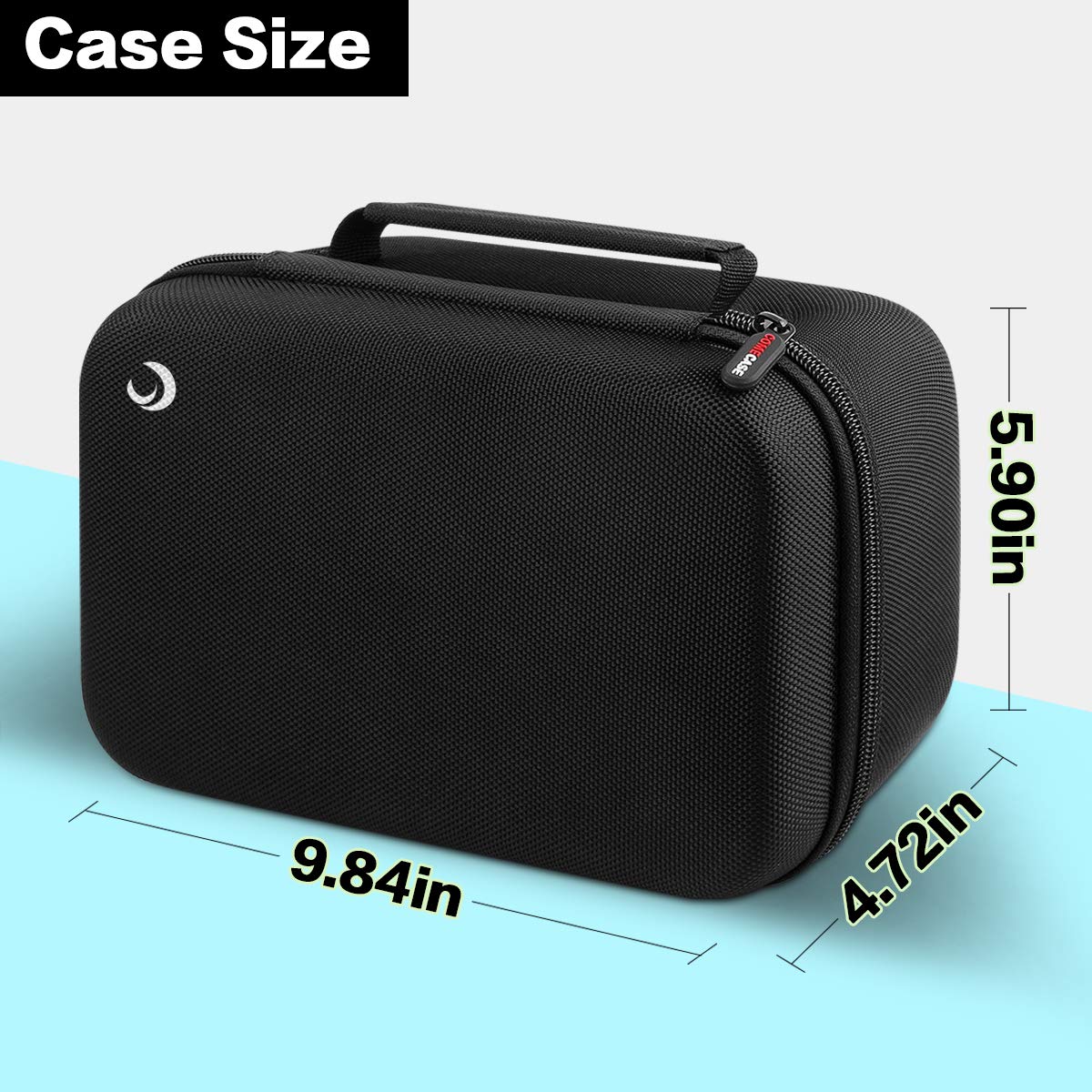 Comecase Travel Case Compatible with Blue Yeti/for Yeti Pro Microphones - Shock-Absorbent Hard Shell with Custom Foam Insert for Podcast, Streaming &