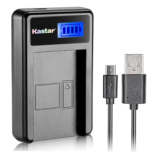 Kastar LCD Slim USB Charger for JVC BN-VF808, BN-VF808U, BNVF808 and JVC Everio GZ-MG130 148 150 155 175 255 275 575 GZ-HD7 GR-D745 746 750 760 770
