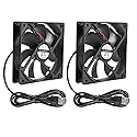 DIANN 2pcs 12025 Computer Fan 5V USB PC Fan 120mm Fan 5V USB Brushless 12025 120x25mm Fan for Cooling PC Computer Case CPU Coolers