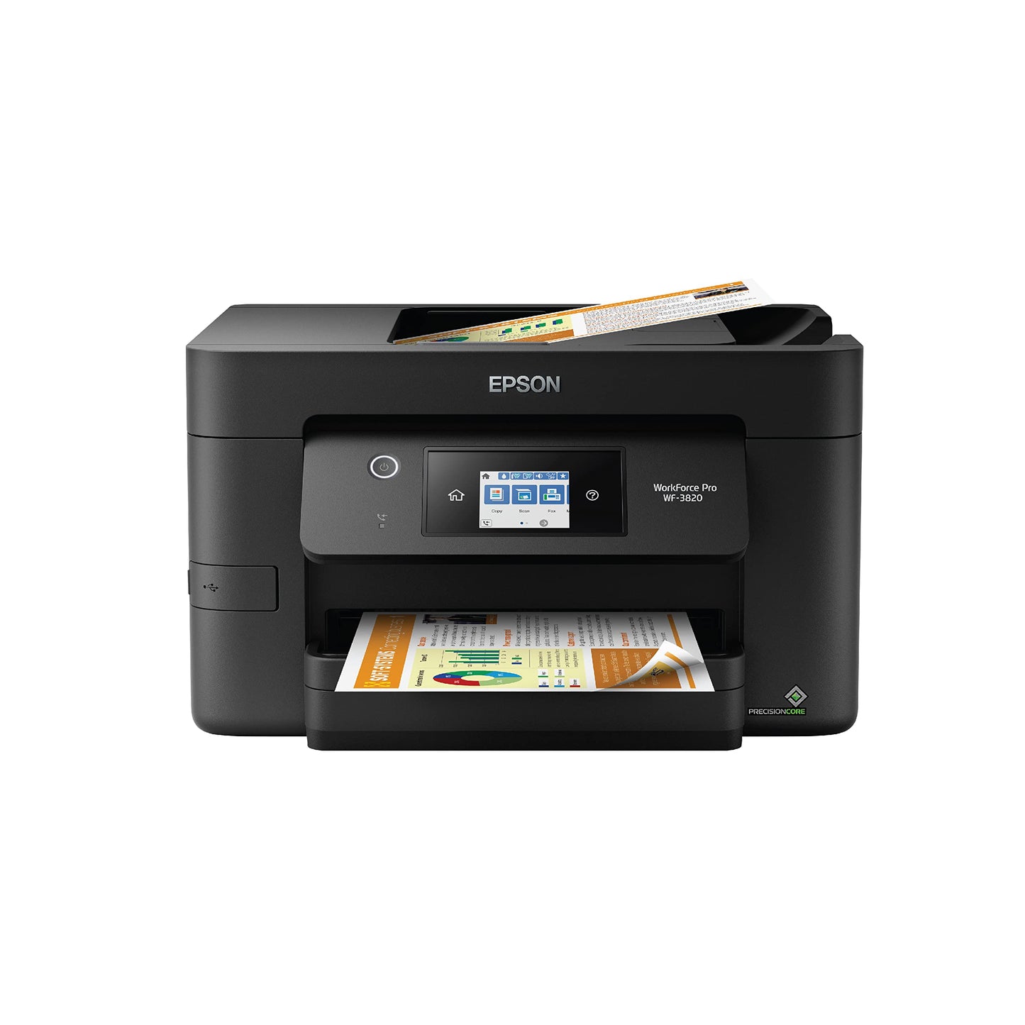 Epson Workforce Pro WF-3820 Wireless All-in-One Printer with Auto 2-Sided Printing, 35-Page ADF, 250-sheet Paper Tray and 2.7" Color Touchscreen