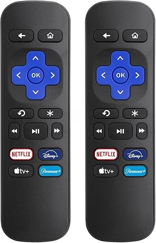 ?Pack of 2? Suitable for Roku Remote Replacements-Compatible with Roku Box, Roku Player, Roku Express, Roku Premiere, Roku 1/2/3/4(NOT for Any TVs or