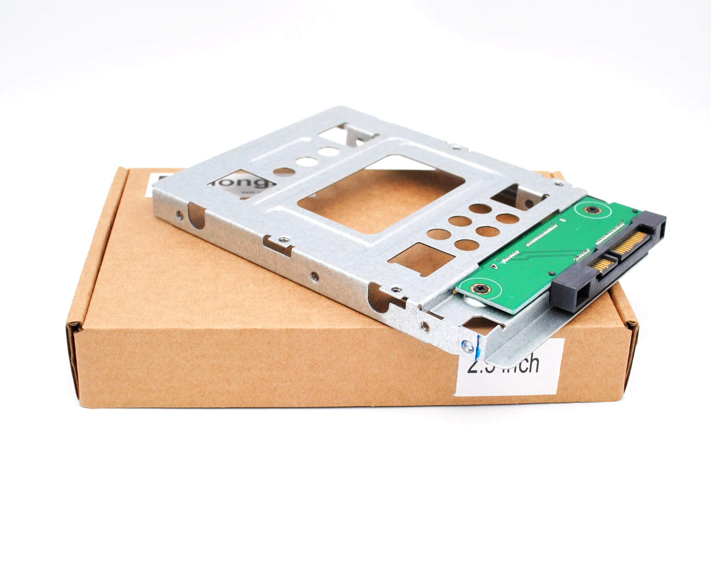 2.5" SSD to 3.5" SATA Hard Disk Drive HDD Adapter Caddy Tray Cage Hot Swap Plug Converter Bracket Compatible with All The 3.5" SATA/ SAS Drive Caddie