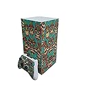 Carbon Fiber Gaming Skin Compatible With Microsoft Xbox Series X Digital Edition Bundle - Crazy Tikis - Premium 3M Vinyl Protective Wrap Decal Cover