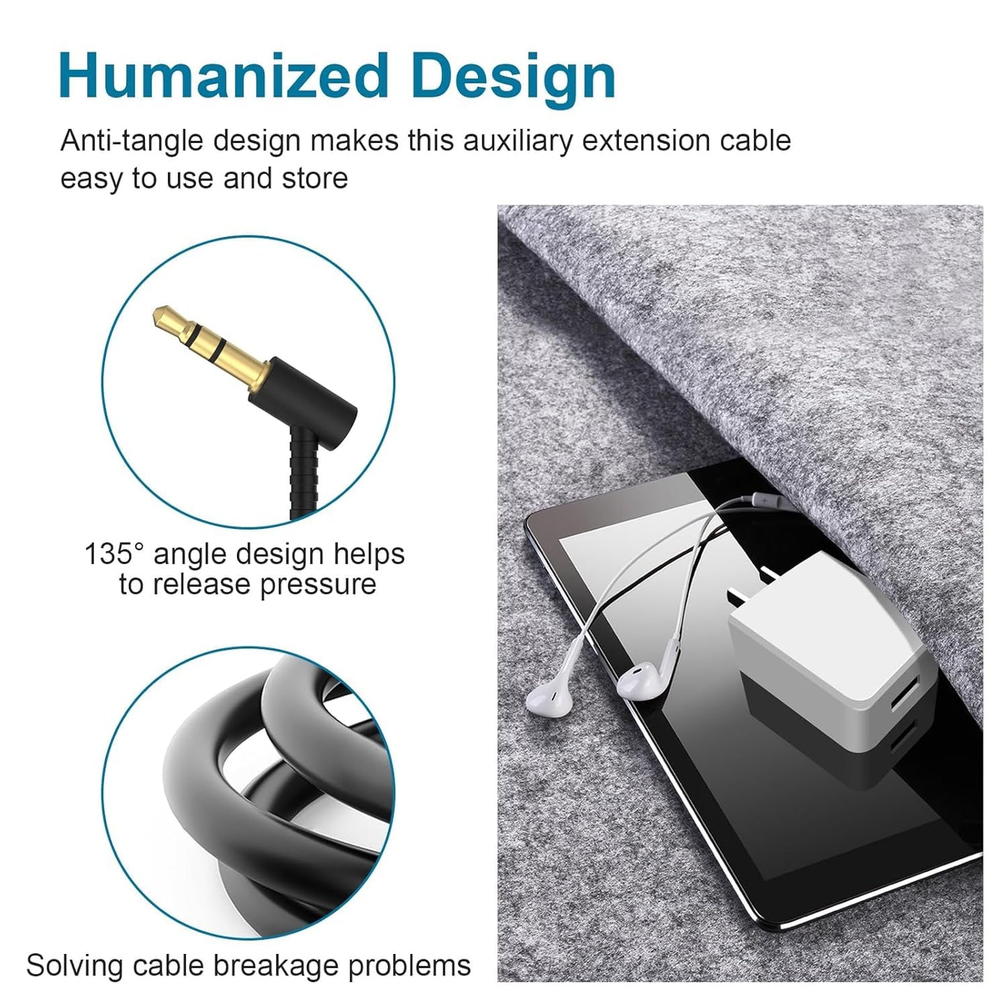 Headphone Extension Cable Compatible with Bose QuietComfort QC45 QC35II QC35 QC25 NC700 Headphones, 3.5mm Male to Female Stereo Audio Cable…