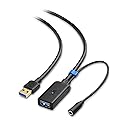 Cable Matters Active USB Extension Cable 32.8 ft / 10m (USB 3.0 Extension Cable Male to Female) with Signal Booster for Hard Drive, Webcam and More