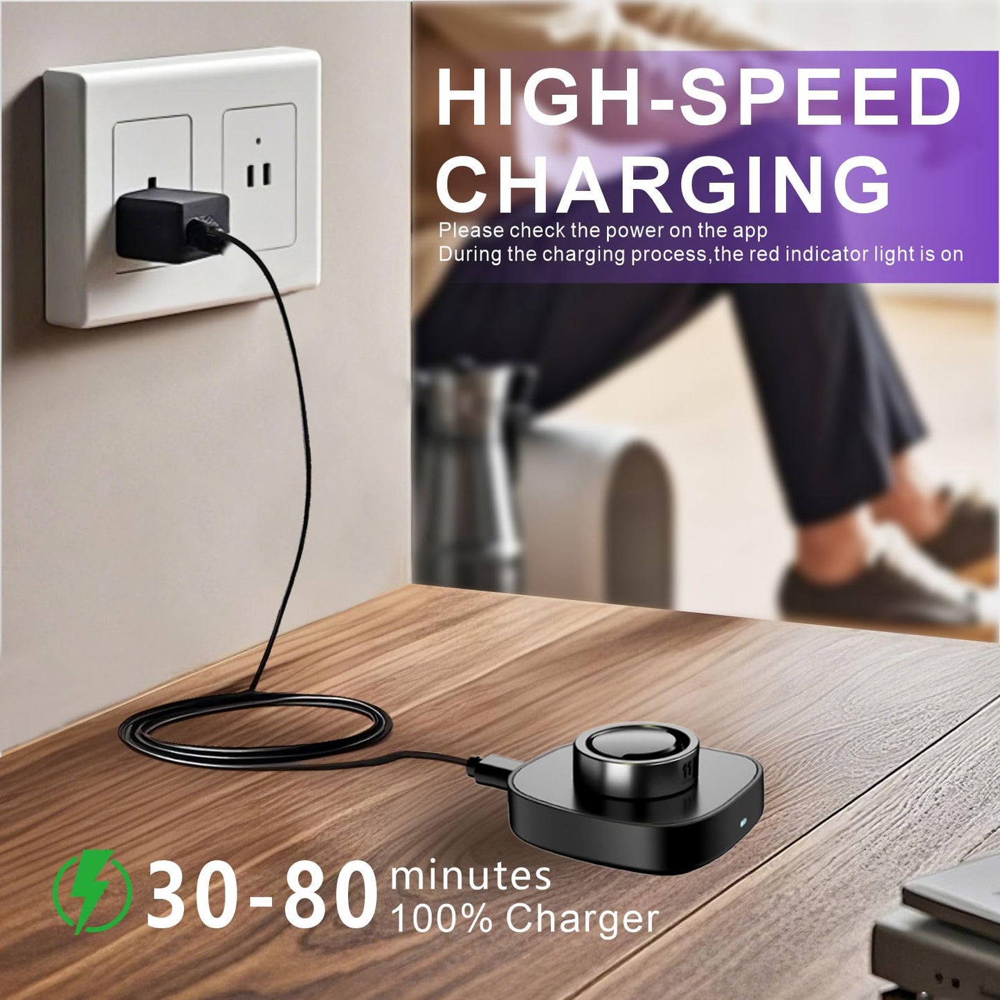 Charger for Oura Ring Gen3 - Size 13 - Fast Charging Dock with USB C Wall Charger & 3FT USB-C Cable Compatible with Oura Ring Gen3