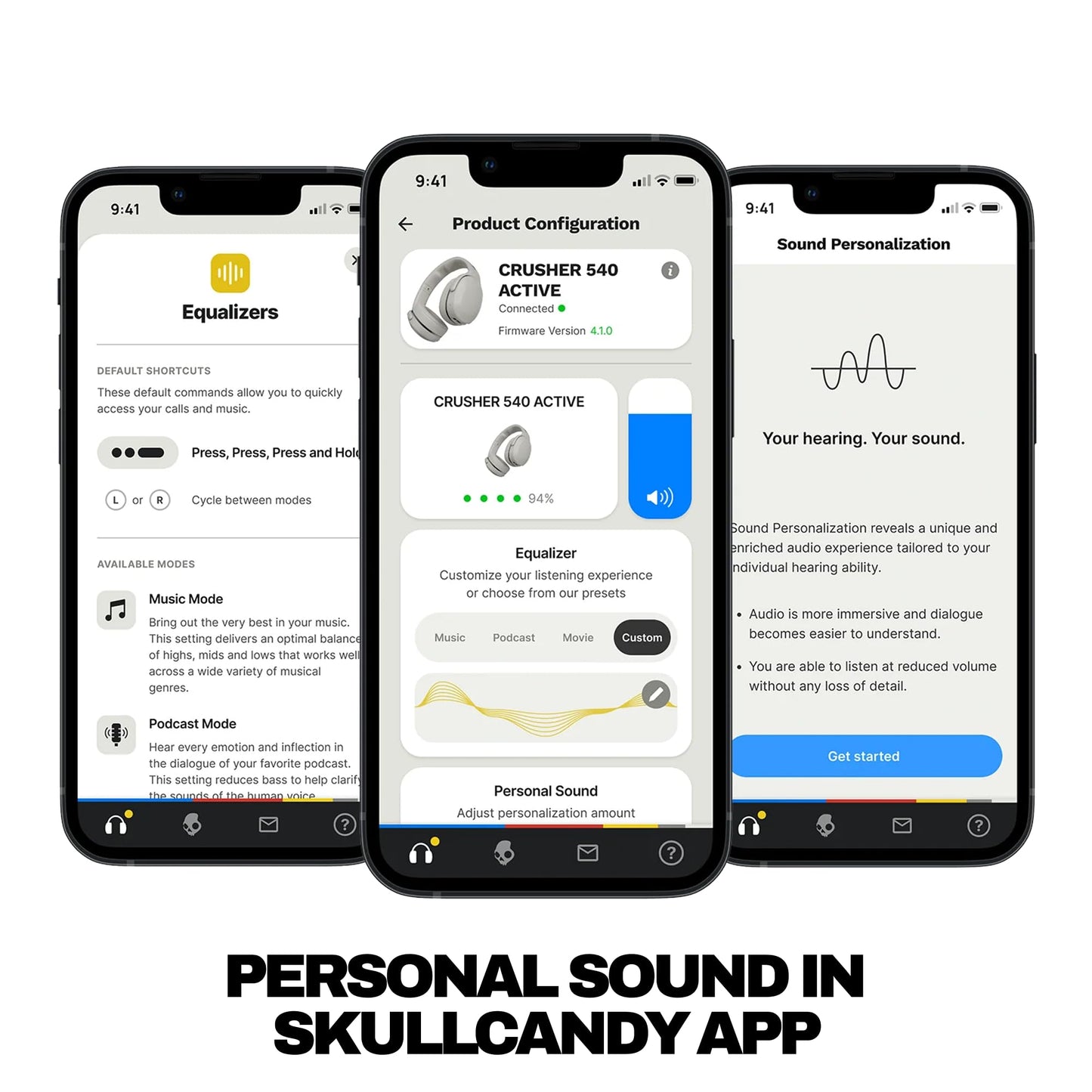 Skullcandy Crusher 540 Active Wireless Sensory Bass Headphones - Forest