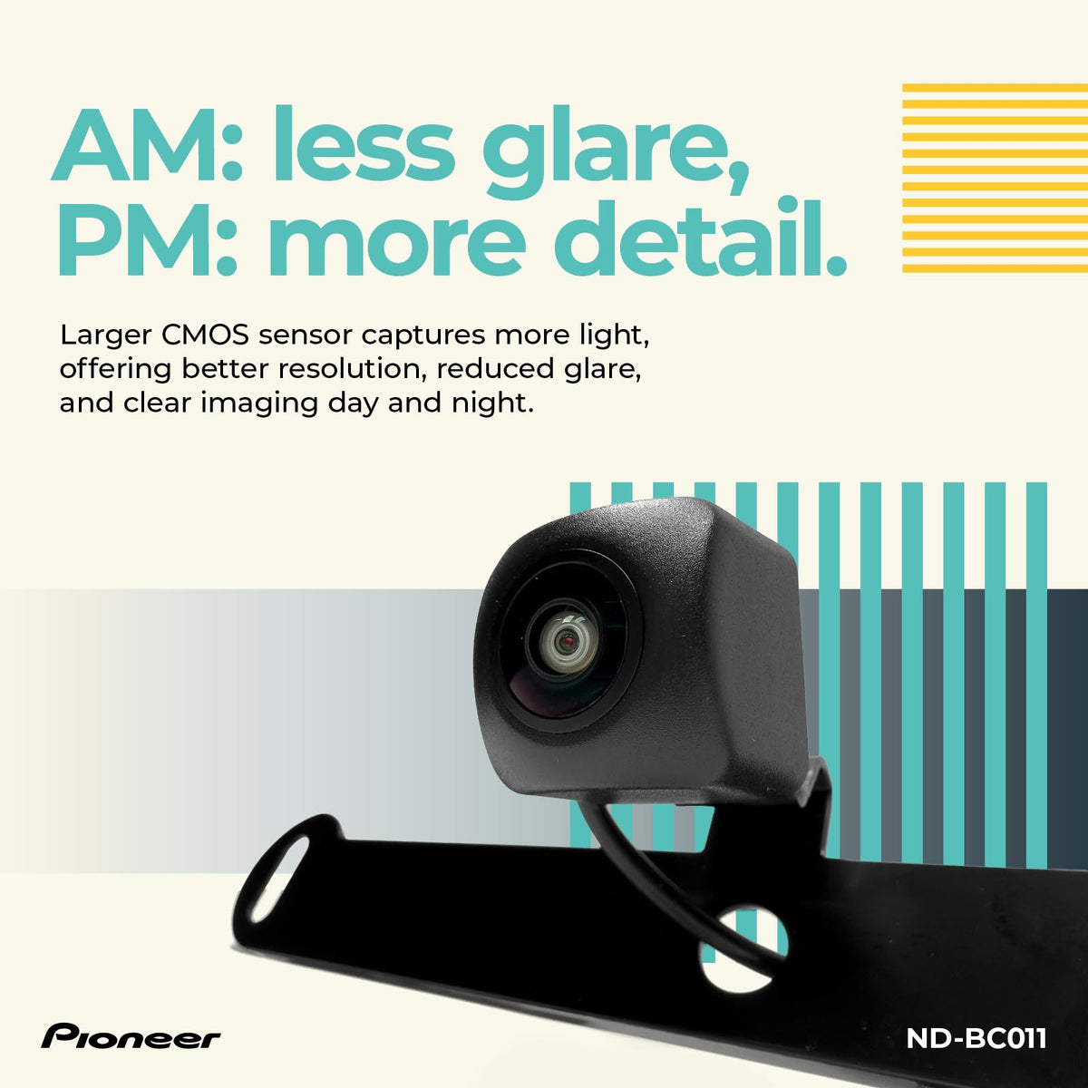 Pioneer ND-BC011 Rear View Backup Camera with Selectable Front View