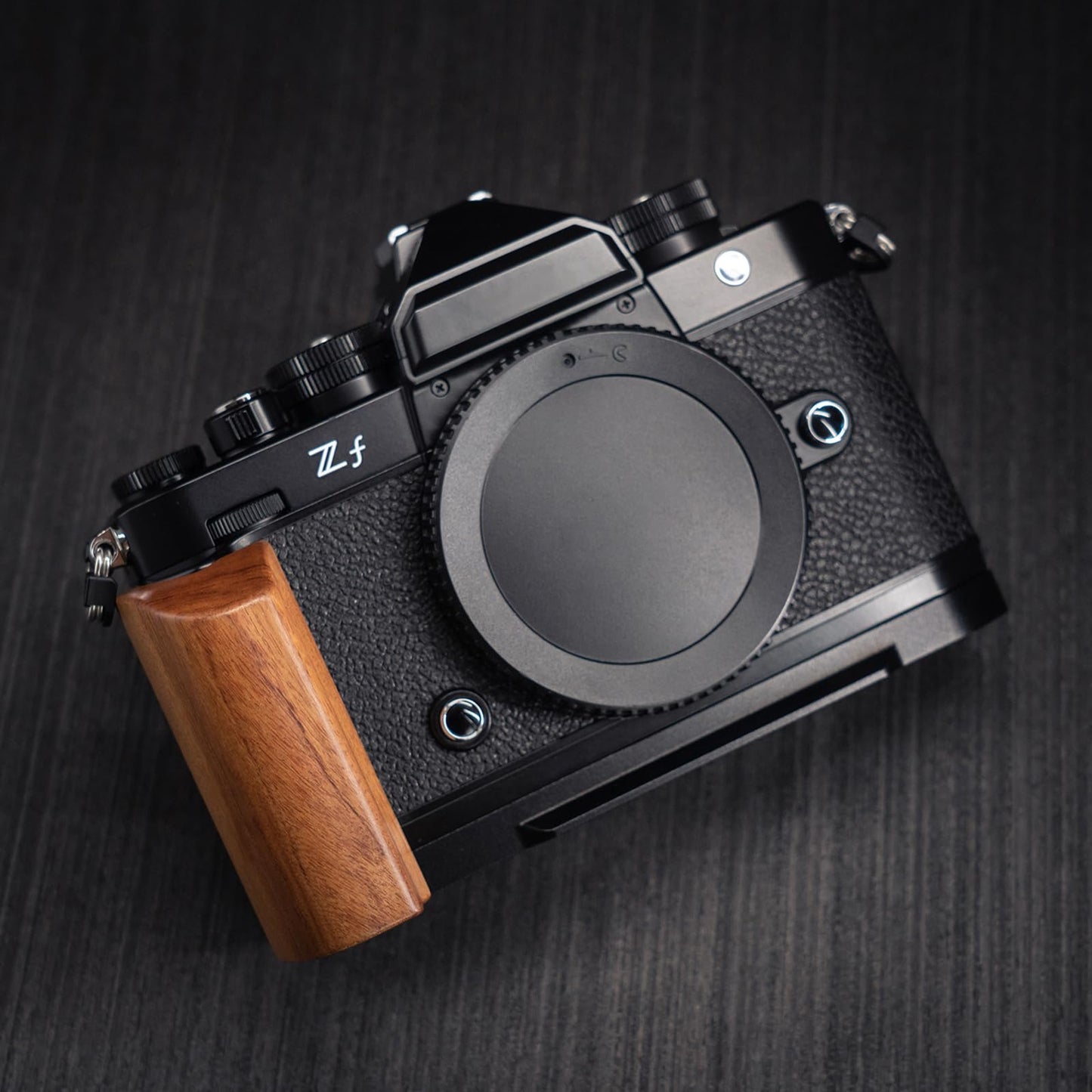 Iborrys L-Shaped Camera Handle ?Compatible with Nikon Zf Camera ?Precious Vintage Solid Wood | Handcrafted by Experienced Artisans (Desert Ironwood