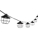 SAFAVIEH Lighting Collection Agitha Black 10-Foot LED Outdoor String Lights