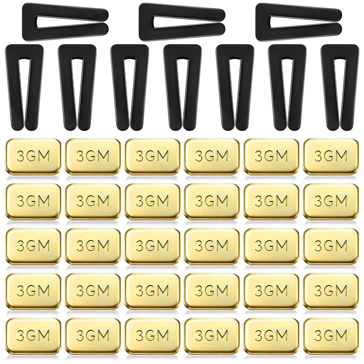 40PCS Ceiling Fan Blade Balancing Kit, 10 Sets Ceiling Fan Weight Balance Kit Including 10Pcs Resilient Plastic Balance Clips and 30 Pcs Metal