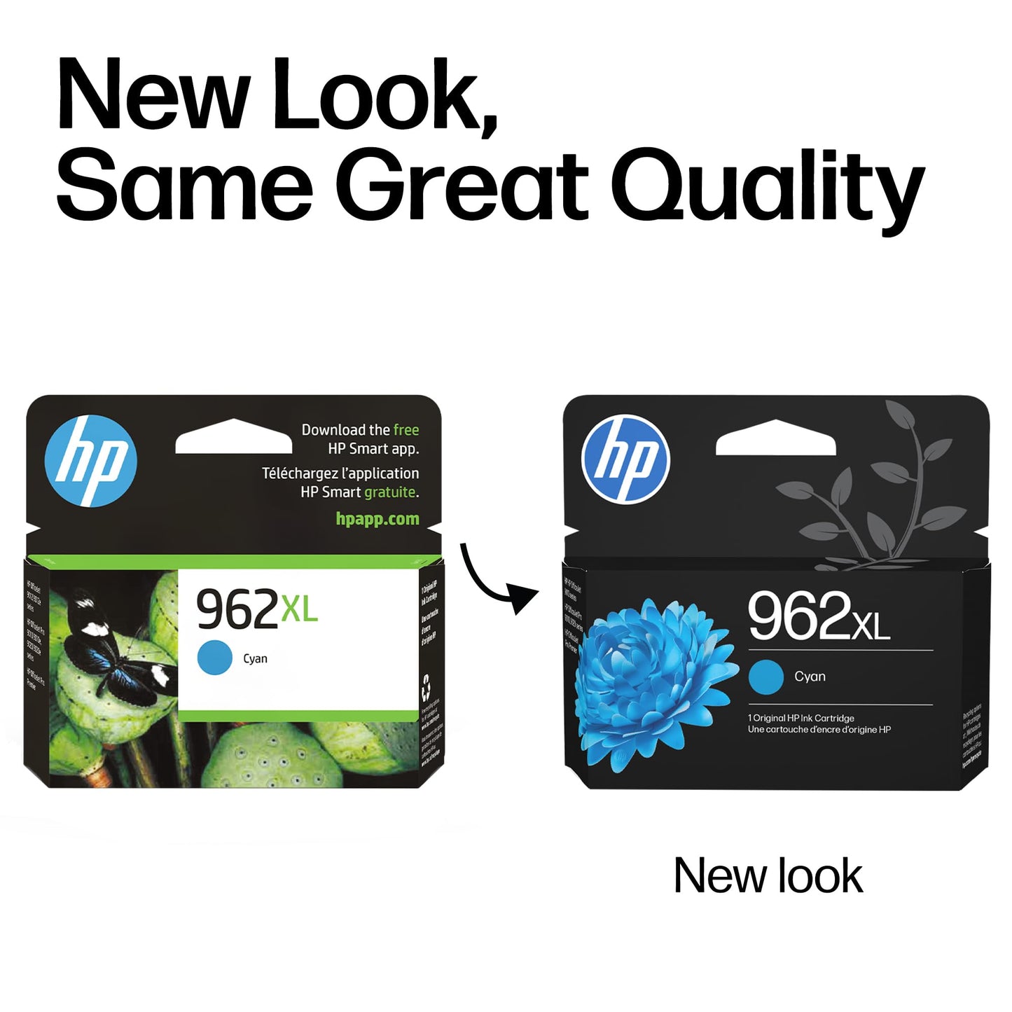 HP 962XL Cyan High-Yield Ink Cartridge | Works with OfficeJet 9010, Pro 9010, 9020 | Eligible for Instant Ink | 3JA00AN