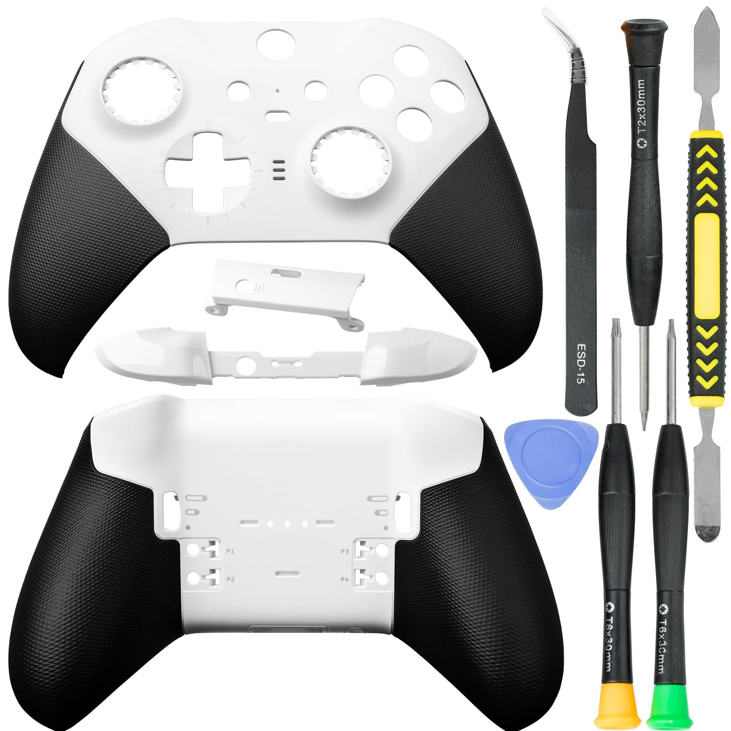 Housing Shell Faceplate Front Back Case Top Cover Bottom Case LB RB Bumper Trigger Button Middle Baffle for Xbox One Elite Series 2 Elite Series 2