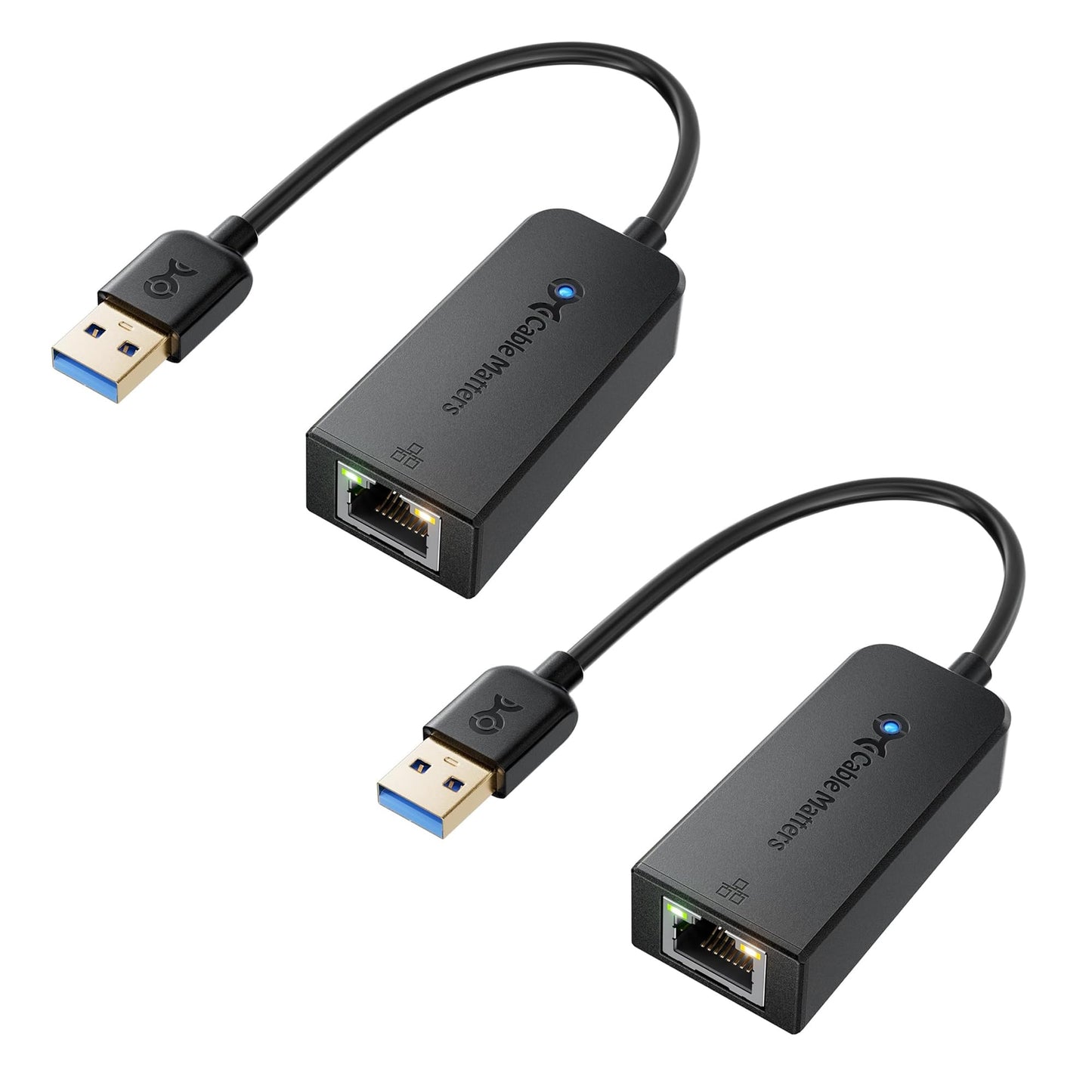 Cable Matters 2-Pack USB to Ethernet Adapter, USB 3.0 Gigabit Network
