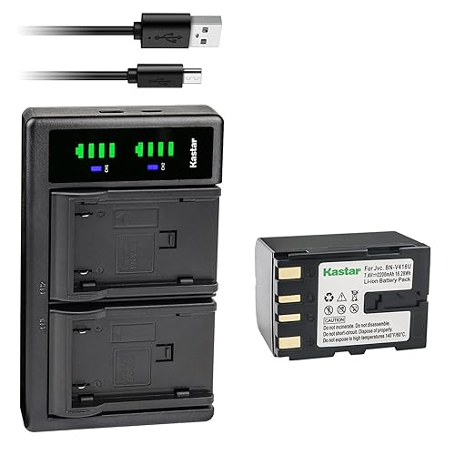 Kastar 1-Pack Battery and LTD2 USB Charger Replacement for JVC GR-DVL507, GR-DVL510, GR-DVL512, GR-DVL515, GR-DVL517, GR-DVL520, GR-DVL522, GR-DVL525