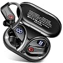 VNMN 2026 Wireless Headphones 120Hrs Bluetooth 6.1 Earbuds Sports Earhooks with Fast Charging Case, Dual LED Display Earphones ENC Mic with Easy