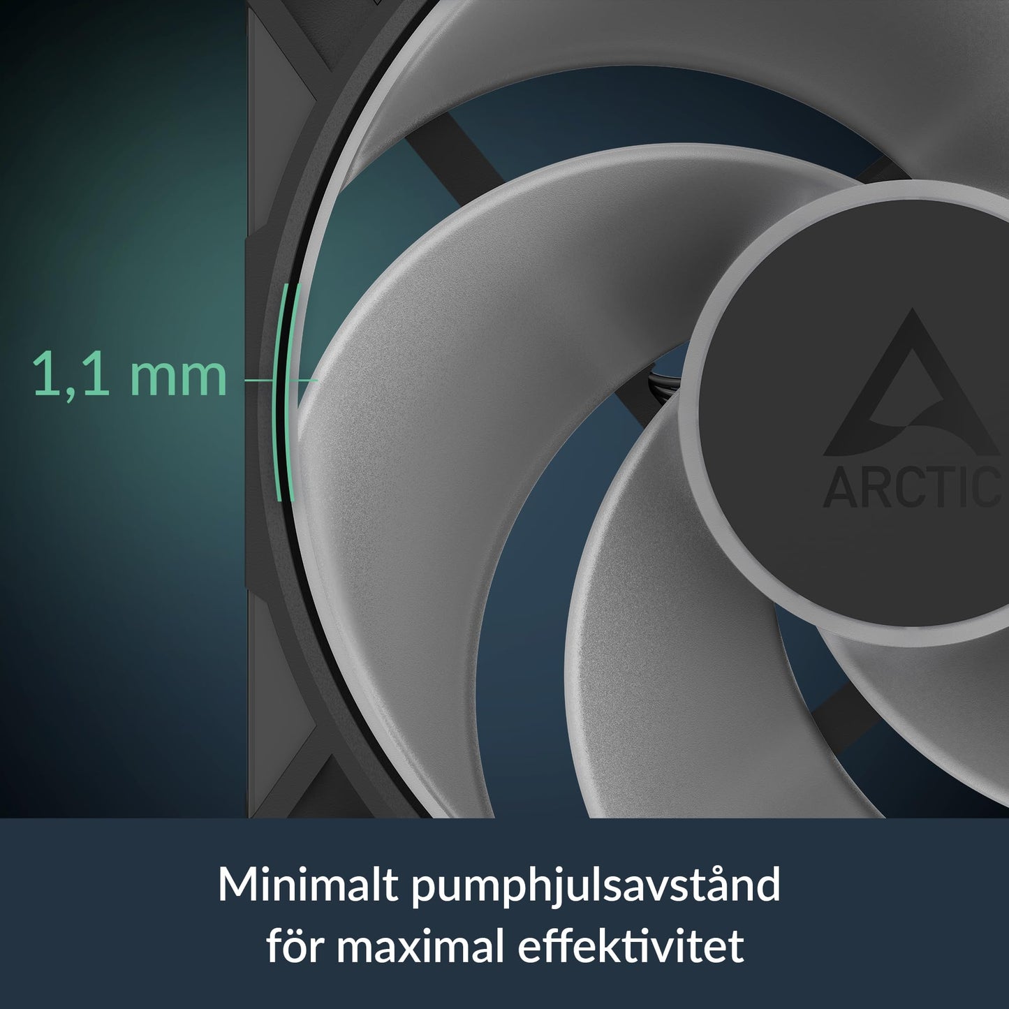 ARCTIC P12 Pro Reverse A-RGB - 120 mm Premium Fan with Reverse Airflow, PWM Fan with Y Cable Splitter, 500-3000 RPM, 0 RPM <5% PWM, 5V Digital RGB