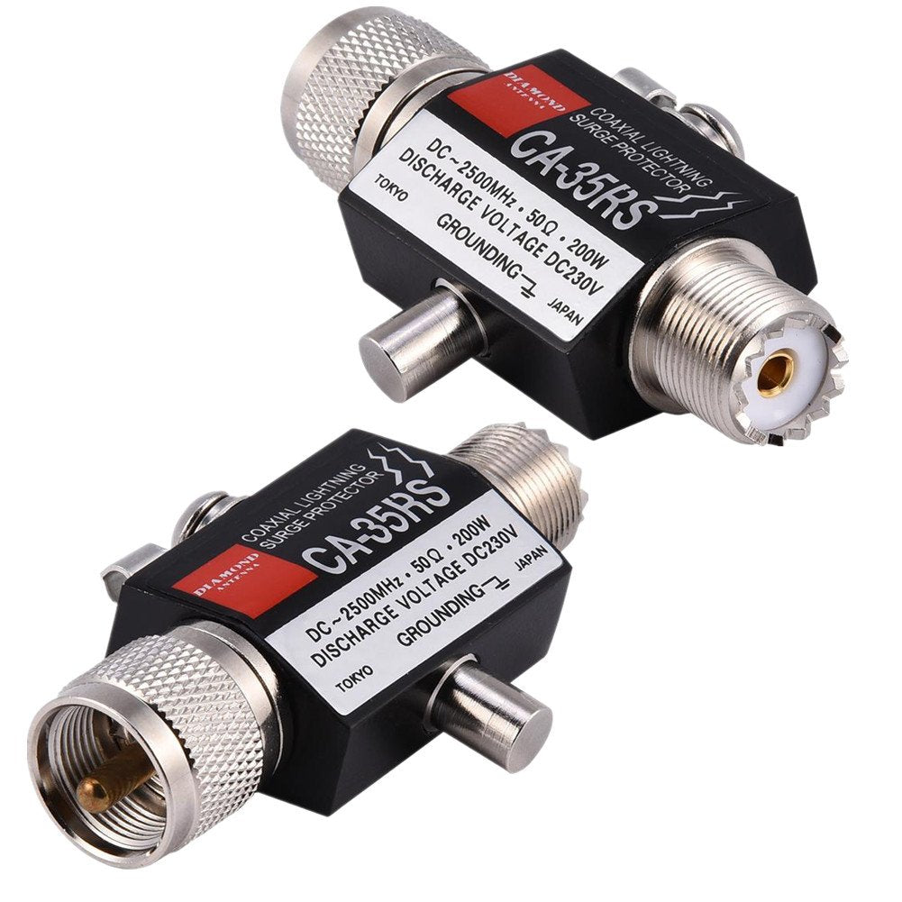 CA-35RS Coaxial Protector Arrester,0-3000MHz Coax Protector,Male to Female UHF Connector,High Frequency Characteristics/Wide Bandwidth/Low Loss/VSWR