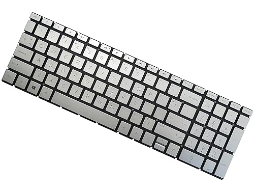 Laptop Replacement Keyboard Fit HP Pavilion 15-DA 15-DB TPN-C135 TPN-C136 US Layout (No Backlight Sliver)