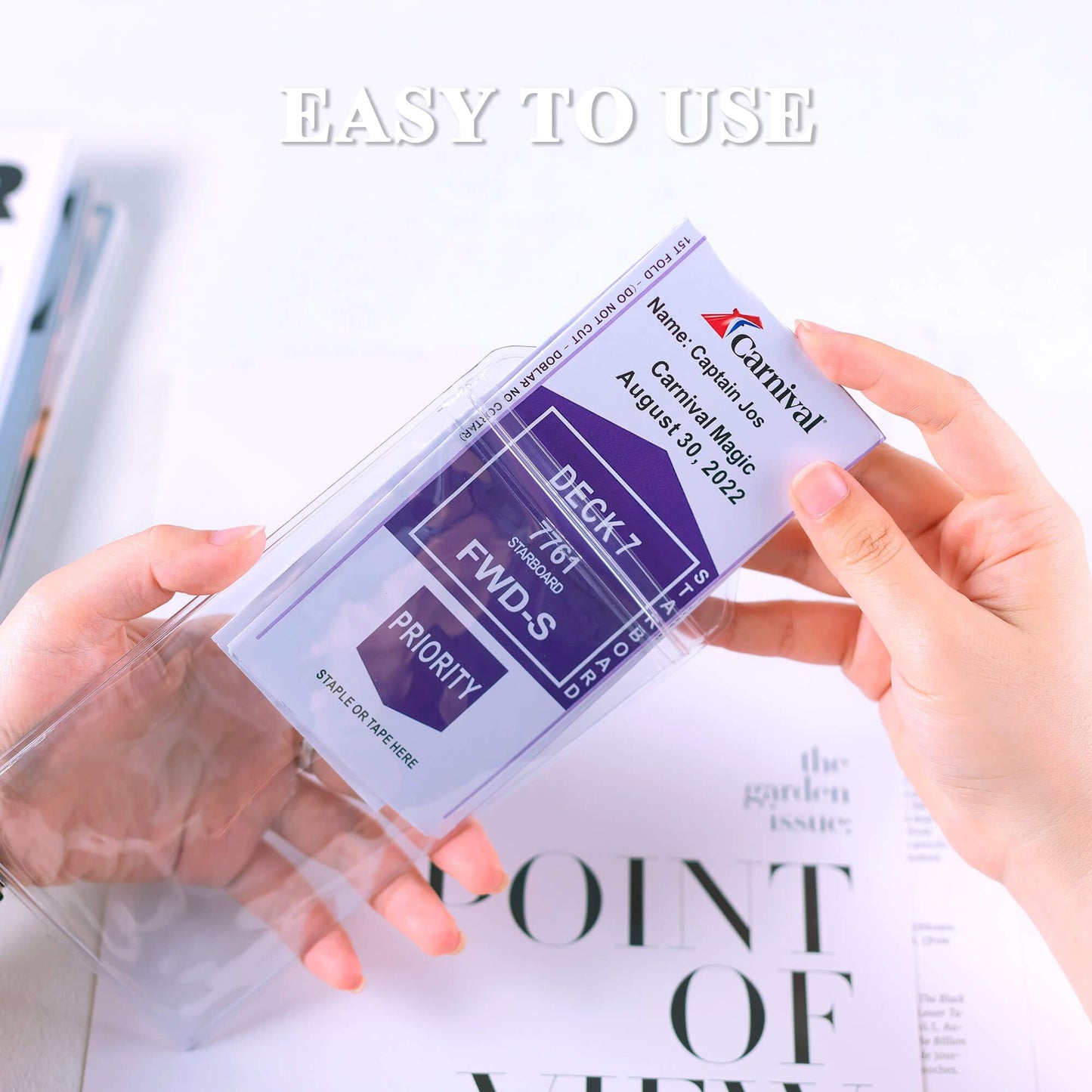 Cruise Ship Essentials for Carnival, Princess, NCL, MSC by JOLLYANTS, Cruise Luggage Tag Holders, Cruise Must Haves Waterproof & Reusable