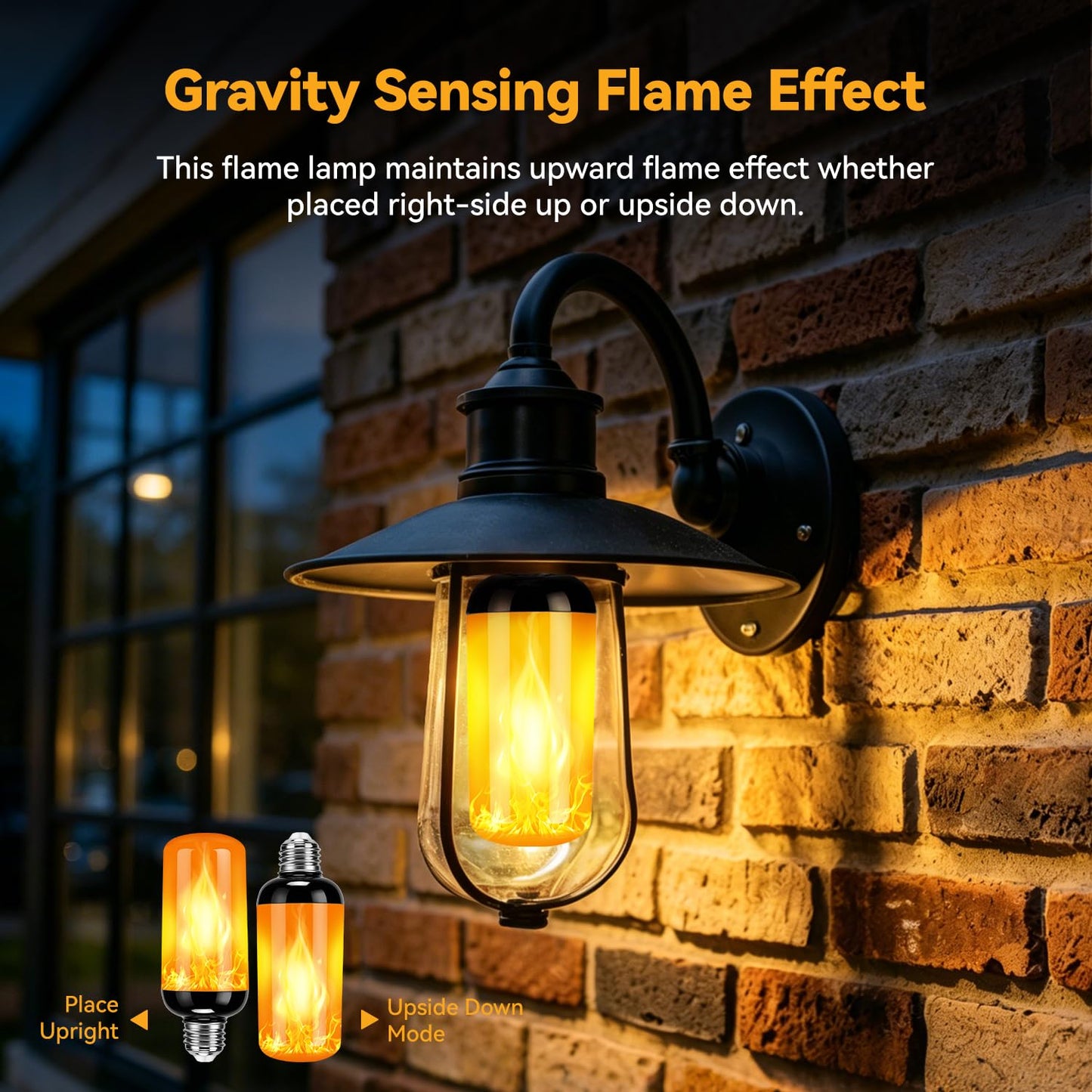 Alnbutp Gen2 Flame Core LED Light Bulbs, E26 Base