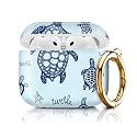 Compatible with Apple Airpods 4th Generation Case Cover(2024), Protective TPU Soft Cases Cover Rugged for Airpod 4 Case with Golden Keychain for Women