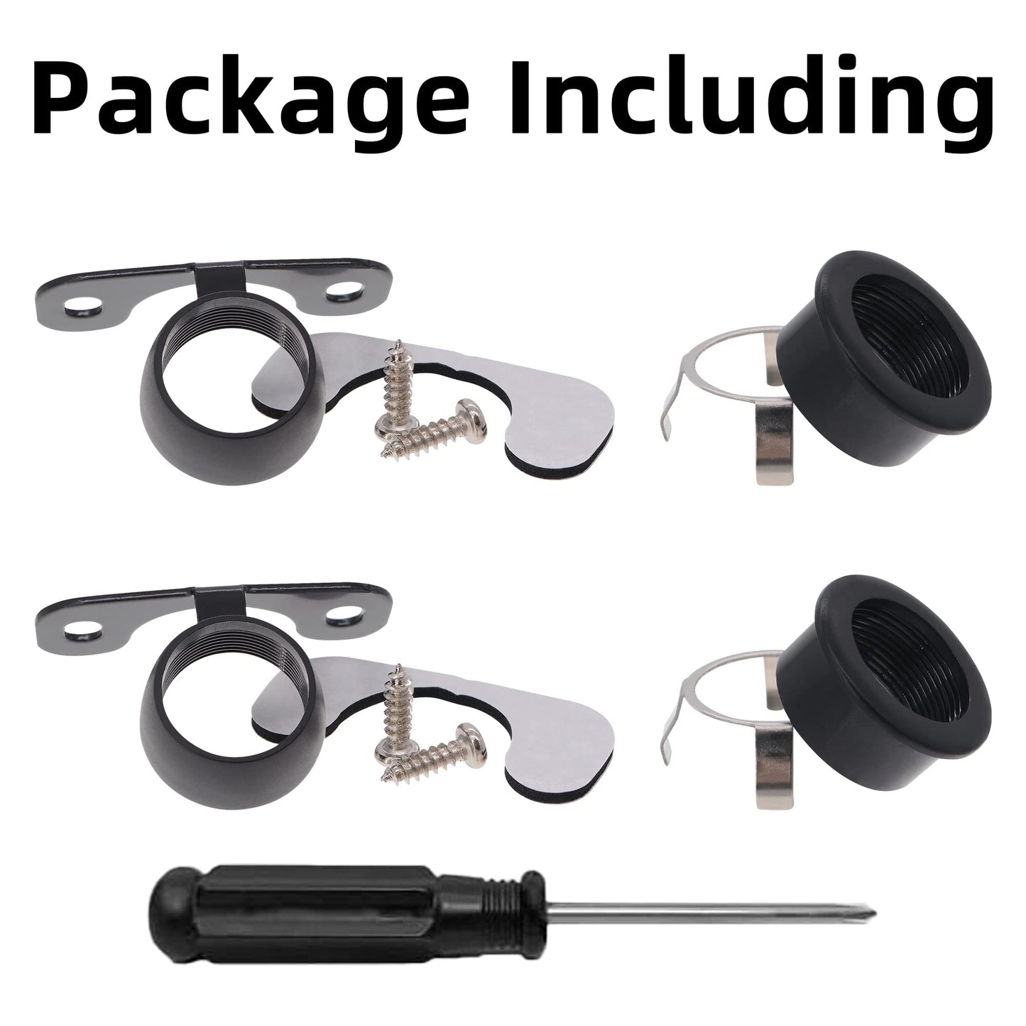 iSaddle Round Car Rear Camera Mounting Bracket Kit - Vehicle Backup Camera Butterfly Mount/Flush Mount Holder for Reverse Front/Side/Rear View Camera