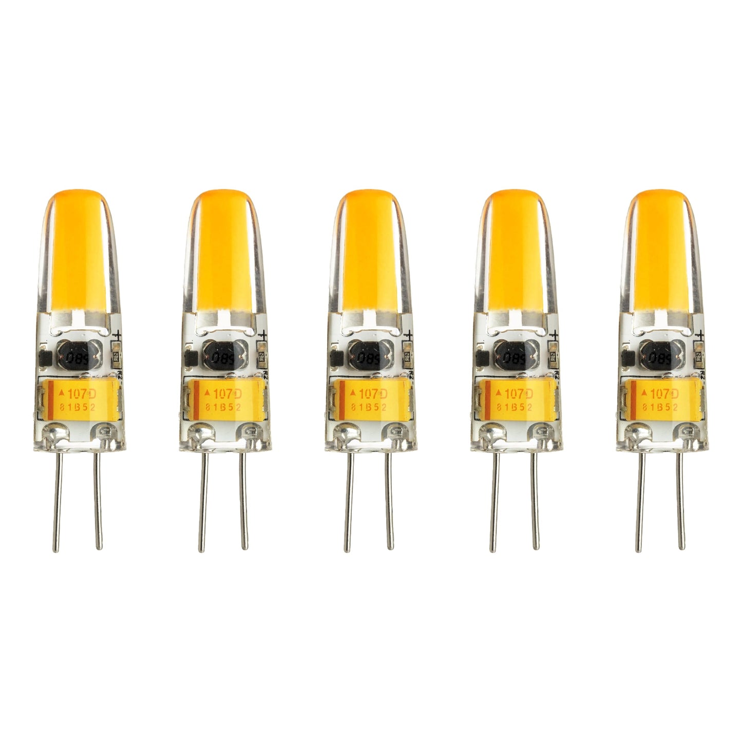 Sunlite LED G4 Single Ended Bi-Pin Light Bulb, 1.5 Watts (15W Equiv.), 200 Lumens, 3000K Warm White, 12V, 2-Pin (G4) Base, 360 Degree Beam Angle