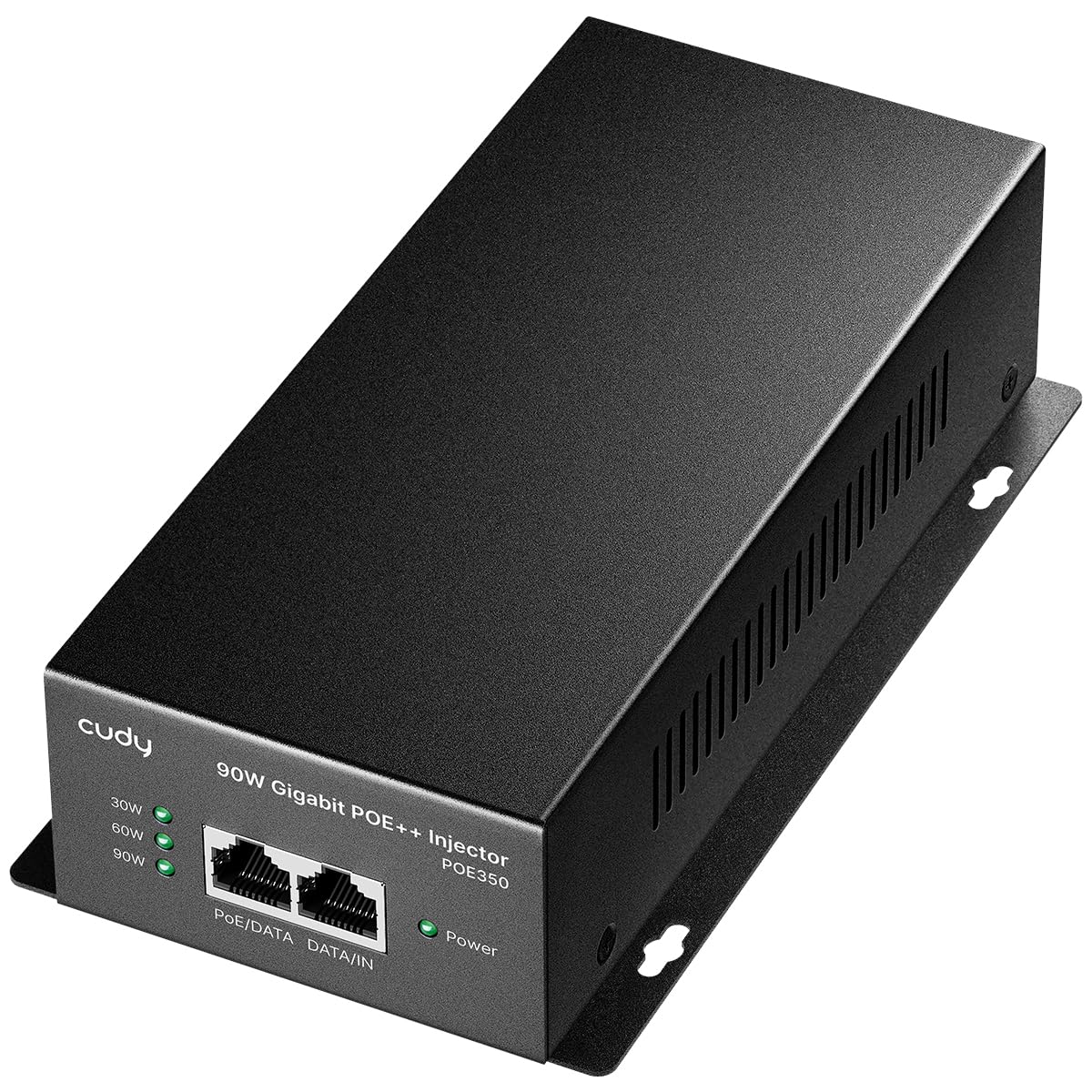 Cudy 90 Watts Gigabit PoE++ Injector, 1000Mbps PoE Adapter, 90W Power Budget, PoE++ Adapter, IEEE 802.3af / 802.3at/802.3bt Compliant, 54V, Metal