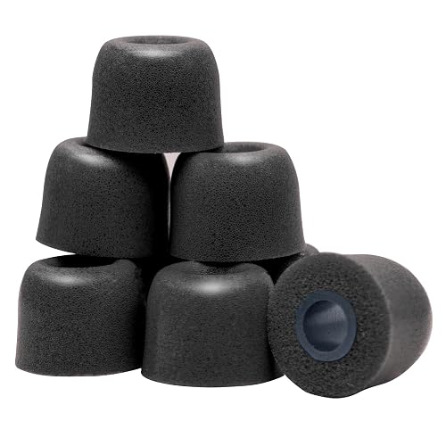 Klowcok Memory Foam Replacement Earbud Tips for KZ ZS10 Pro X ZSN, Sennheiser IE 200, TV Headset, IEM Earphones, in Ear Headphone Tips. 3
