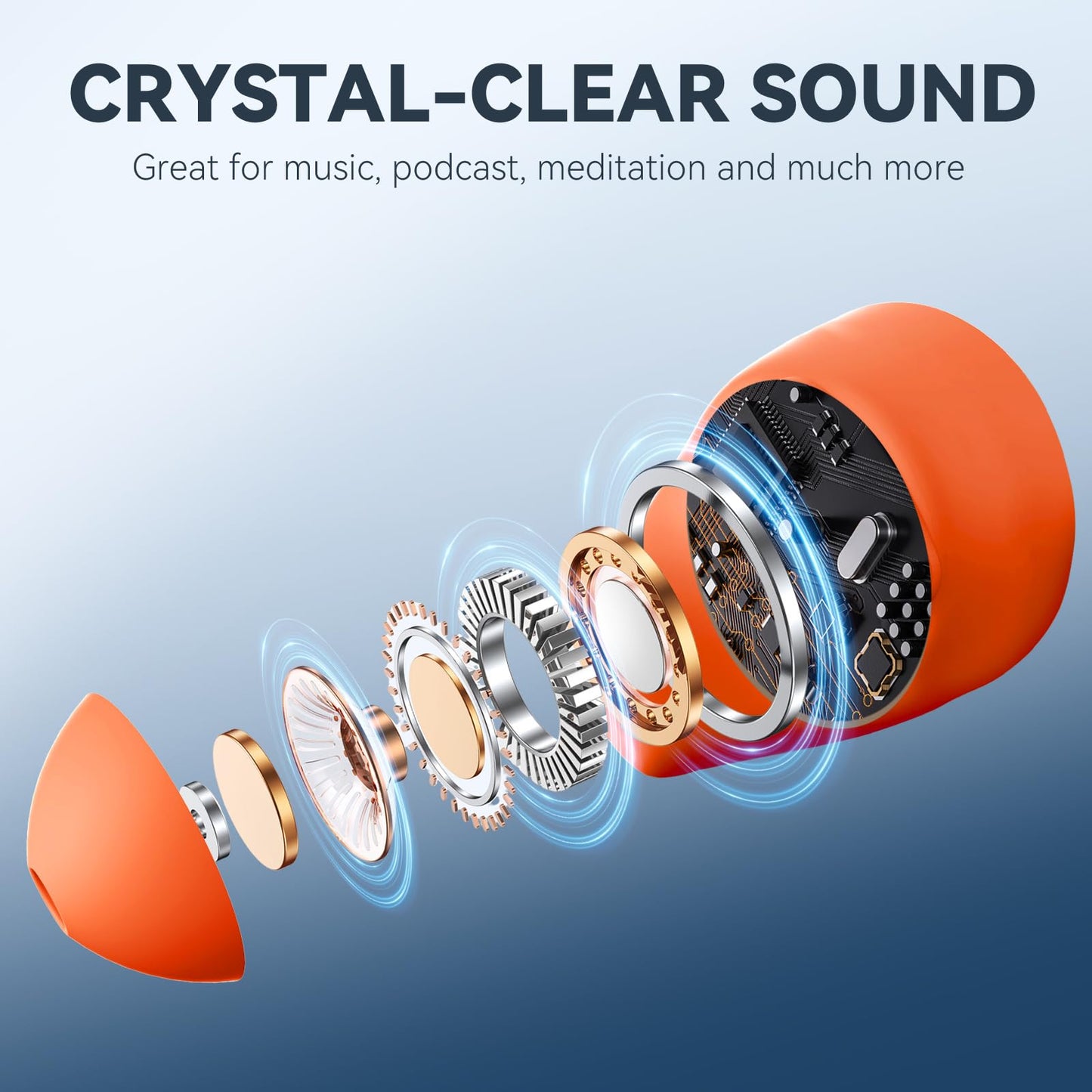 Bluripp Sleepals Micro Sleep Earbuds for Side Sleepers, Sleep Headphones with Noise Reduction, Soft and Snug Fit Overnight, Slim and Light, 28hr Play…