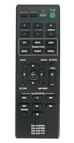 New RM-ANP109 Replaced Remote fit for Sony Audio Vidio System HT-CT260 SA-CT260 HT-CT260C HT-CT260H HT-CT260HP SA-CT260H SA-WCT260H RM-ANP084 HT-CT260